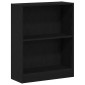 vidaXL Βιβλιοθήκη 60 x 24 x 76 cm Επεξεργασμένο Ξύλο Μαύρη Οξυά