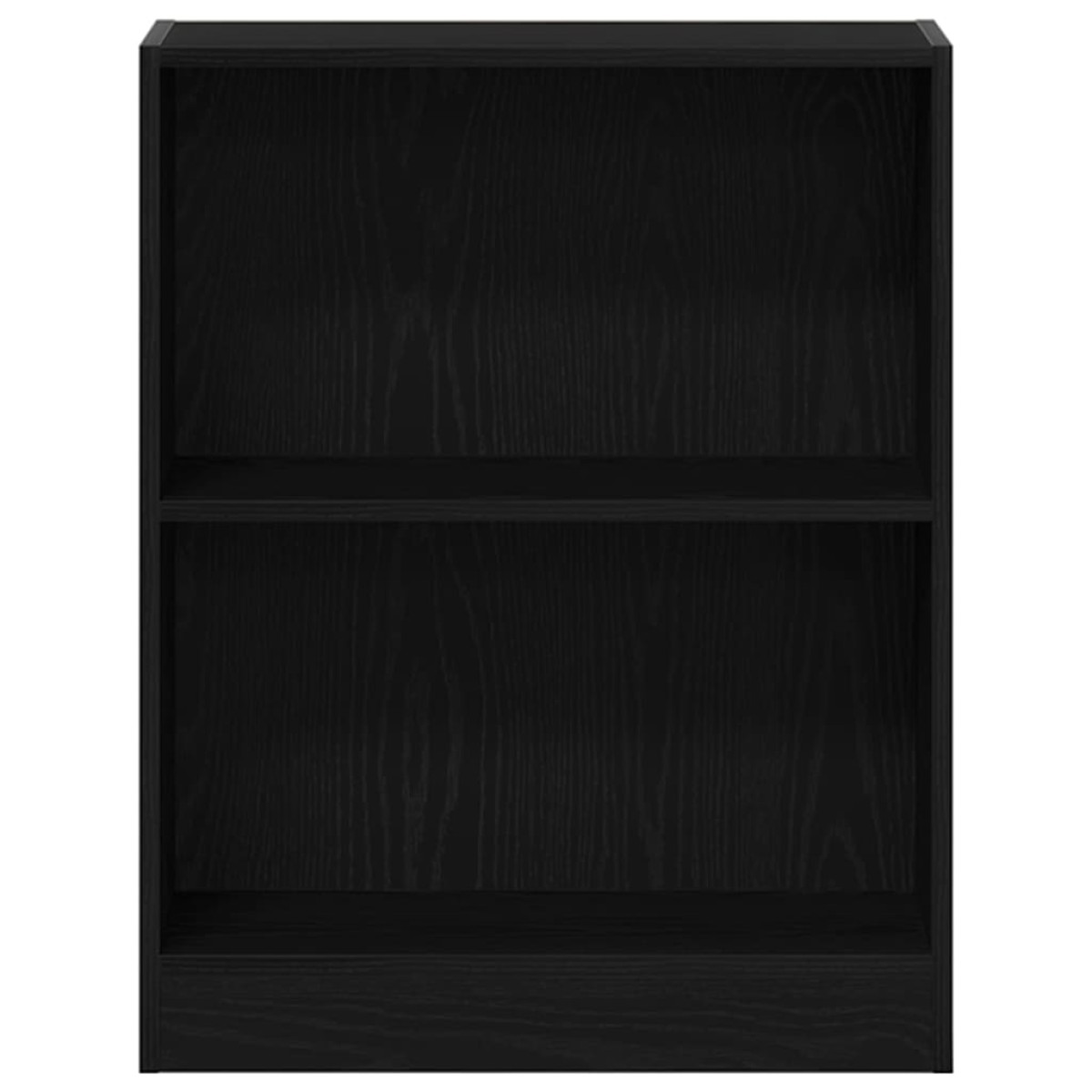 vidaXL Βιβλιοθήκη 60 x 24 x 76 cm Επεξεργασμένο Ξύλο Μαύρη Οξυά