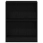 vidaXL Βιβλιοθήκη 60 x 24 x 76 cm Επεξεργασμένο Ξύλο Μαύρη Οξυά