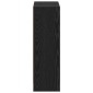 vidaXL Βιβλιοθήκη 60 x 24 x 76 cm Επεξεργασμένο Ξύλο Μαύρη Οξυά