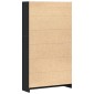 vidaXL Βιβλιοθήκη 4 Επιπέδων Μαύρη Δρυς 80x24x143 εκ. από Τεχνητό Ξύλο