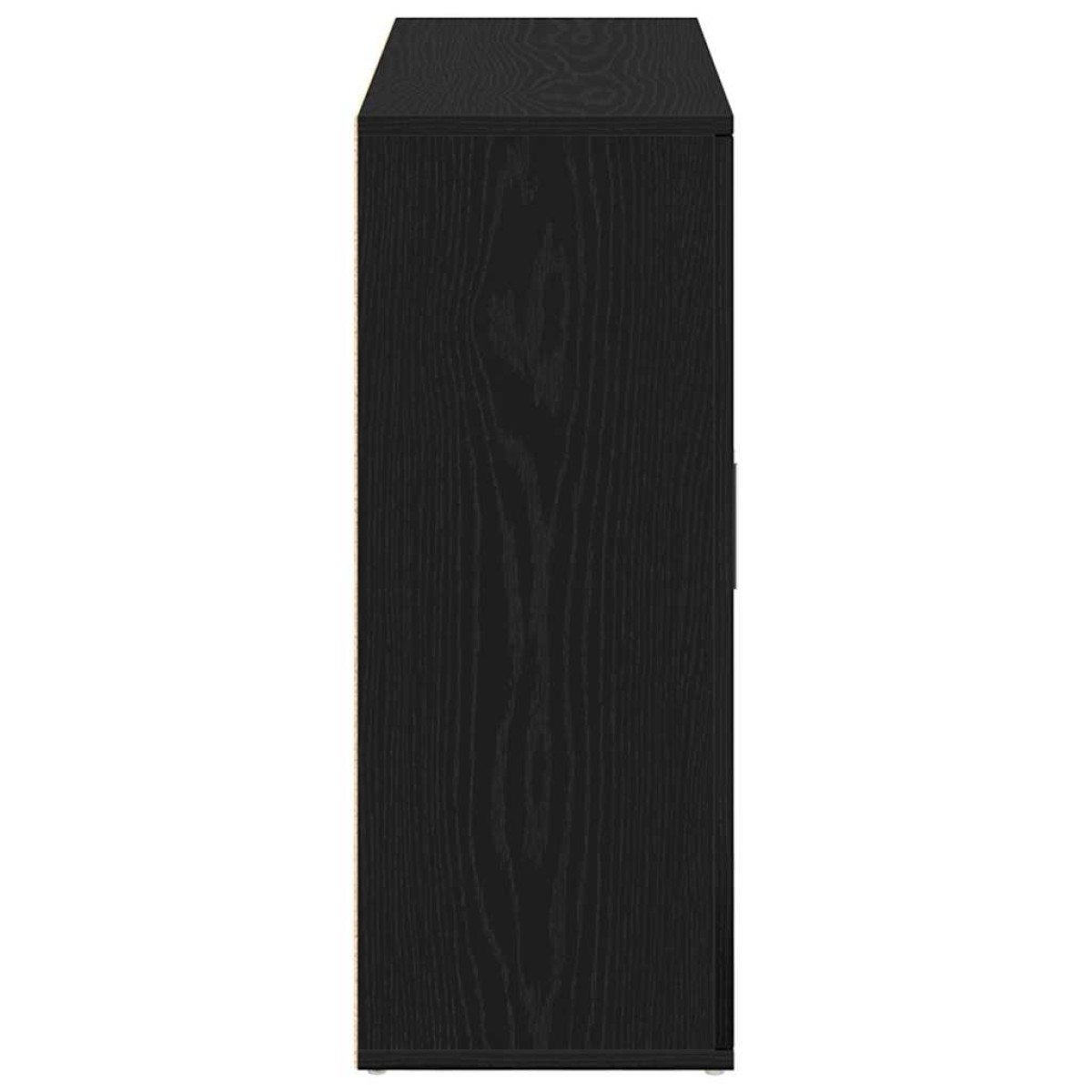 vidaXL Μπουφές Μαύρης Δρυός 91x29,5x75 εκ. από Τεχνητό Ξύλο