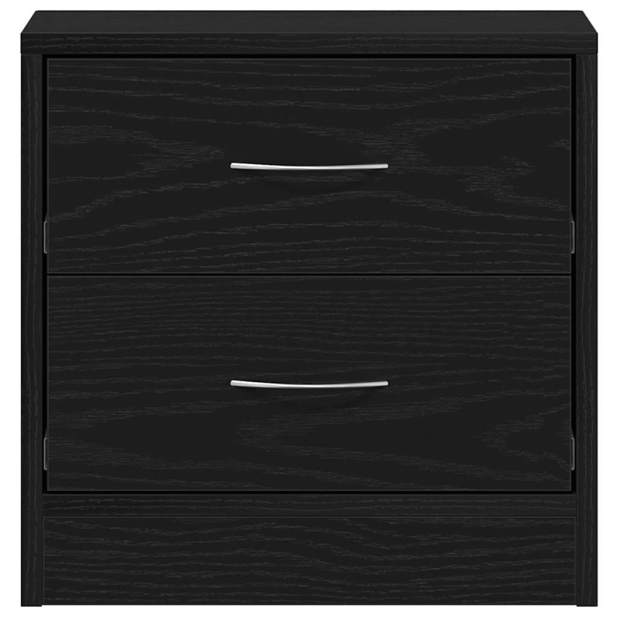vidaXL Κομοδίνα 2 τεμ. Μαύρη Δρυς 40x30x40 εκ. από Τεχνητό Ξύλο