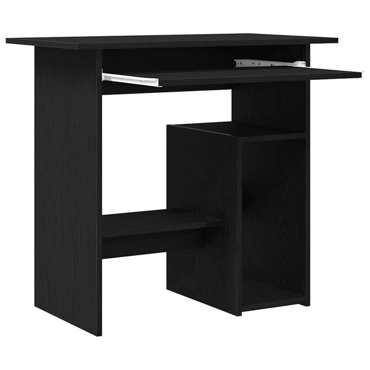 vidaXL Γραφείο Μαύρο Δρυς 80x45x74 εκ. από Επεξεργασμένο Ξύλο