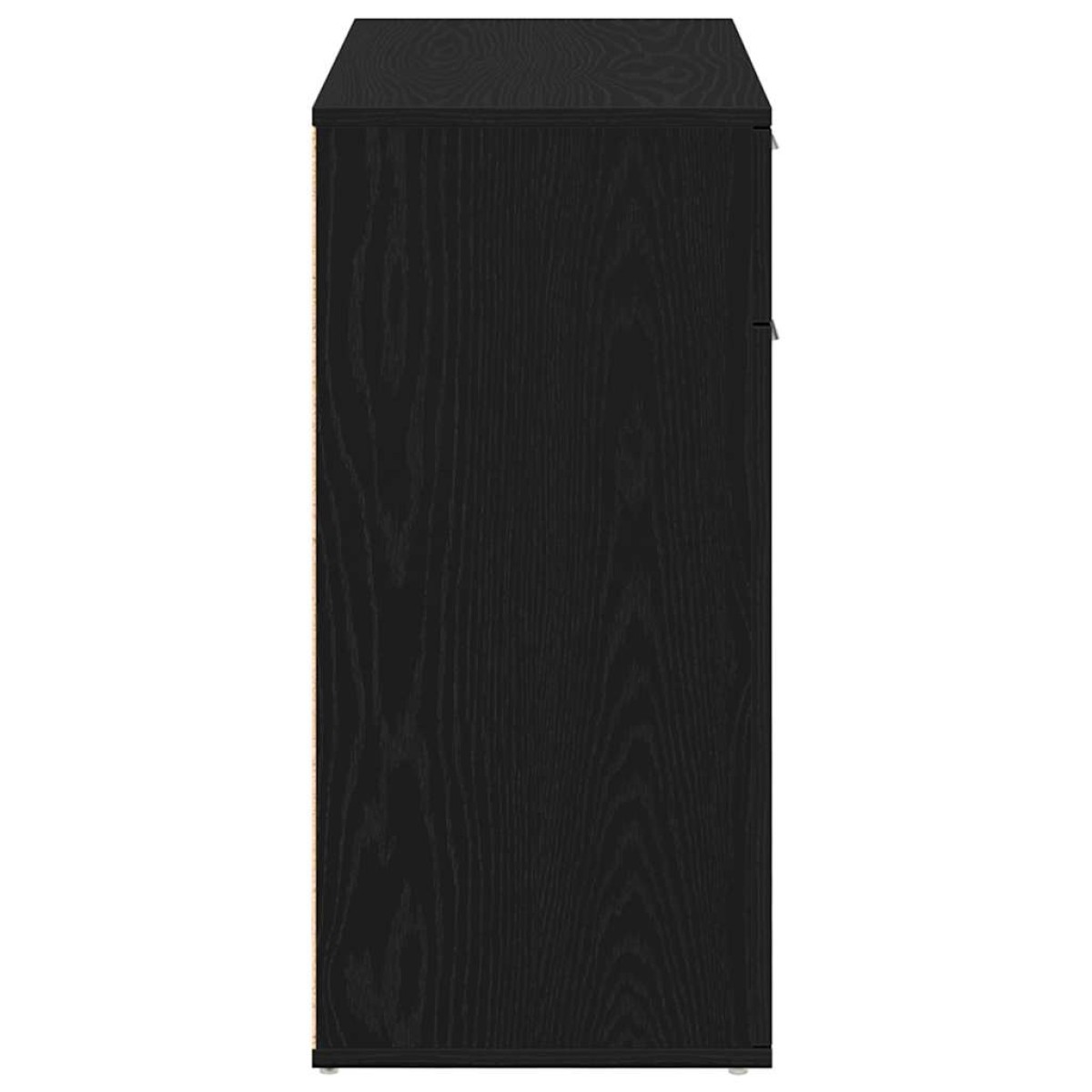 vidaXL Μπουφές από Μαύρη Δρυς 80x36x75 εκ. από Τεχνητό Ξύλο
