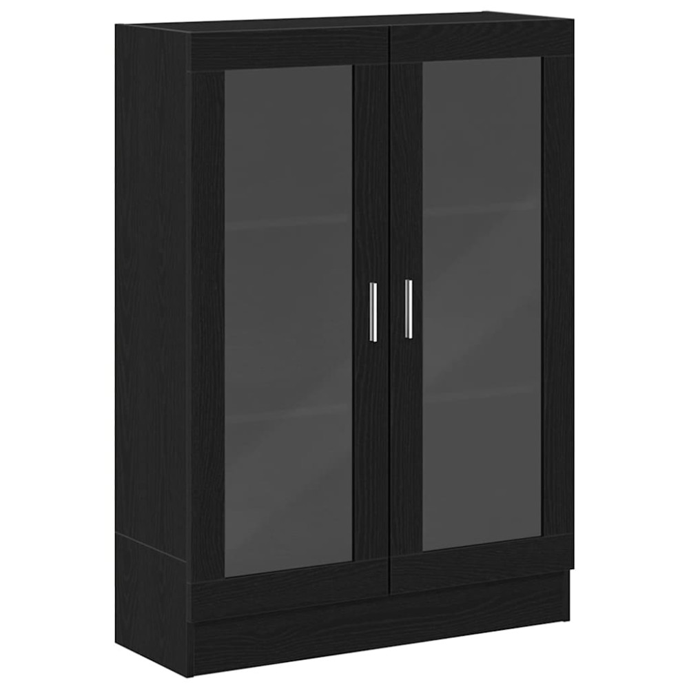vidaXL Βιβλιοθήκη Μαύρο Δρυς 82,5x30,5x115 εκ. Επεξεργασμένο Ξύλο