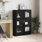 vidaXL Βιβλιοθήκη Μαύρο Δρυς 82,5x30,5x115 εκ. Επεξεργασμένο Ξύλο