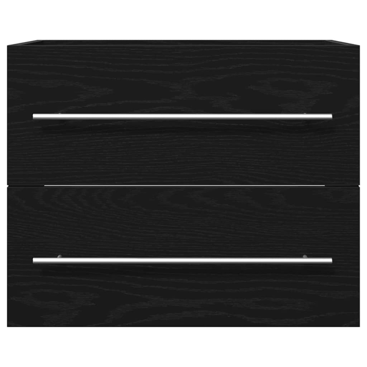 vidaXL Ντουλάπι Νιπτήρα Μπάνιου Μαύρο Δρυς 60x38,5x48 εκ. από Τεχνητό Ξύλο