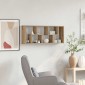 vidaXL Ράφι Τοίχου Χειροποίητο Δρυς 36 x 16 x 90 εκ. από Τεχνητό Ξύλο