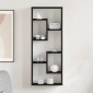 vidaXL Ράφι Τοίχου Μαύρη Δρυς 36 x 16 x 90 εκ. από Τεχνητό Ξύλο