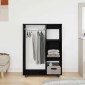 vidaXL Ντουλάπα Μαύρη Δρυς 80x40x110 εκ. από Τεχνητό Ξύλο