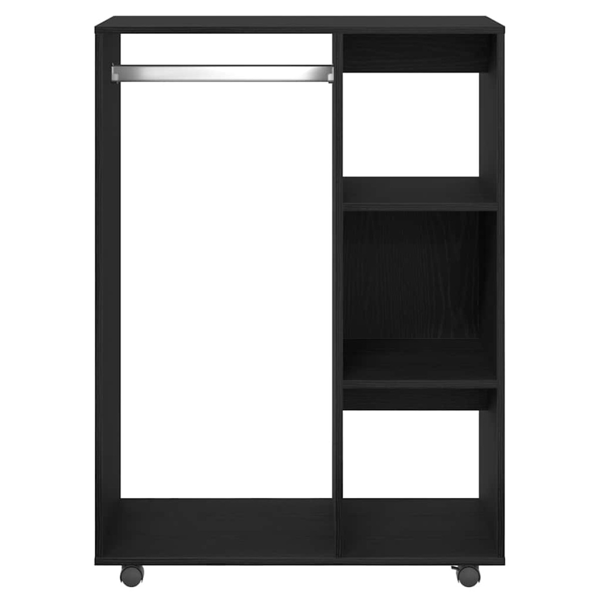 vidaXL Ντουλάπα Μαύρη Δρυς 80x40x110 εκ. από Τεχνητό Ξύλο