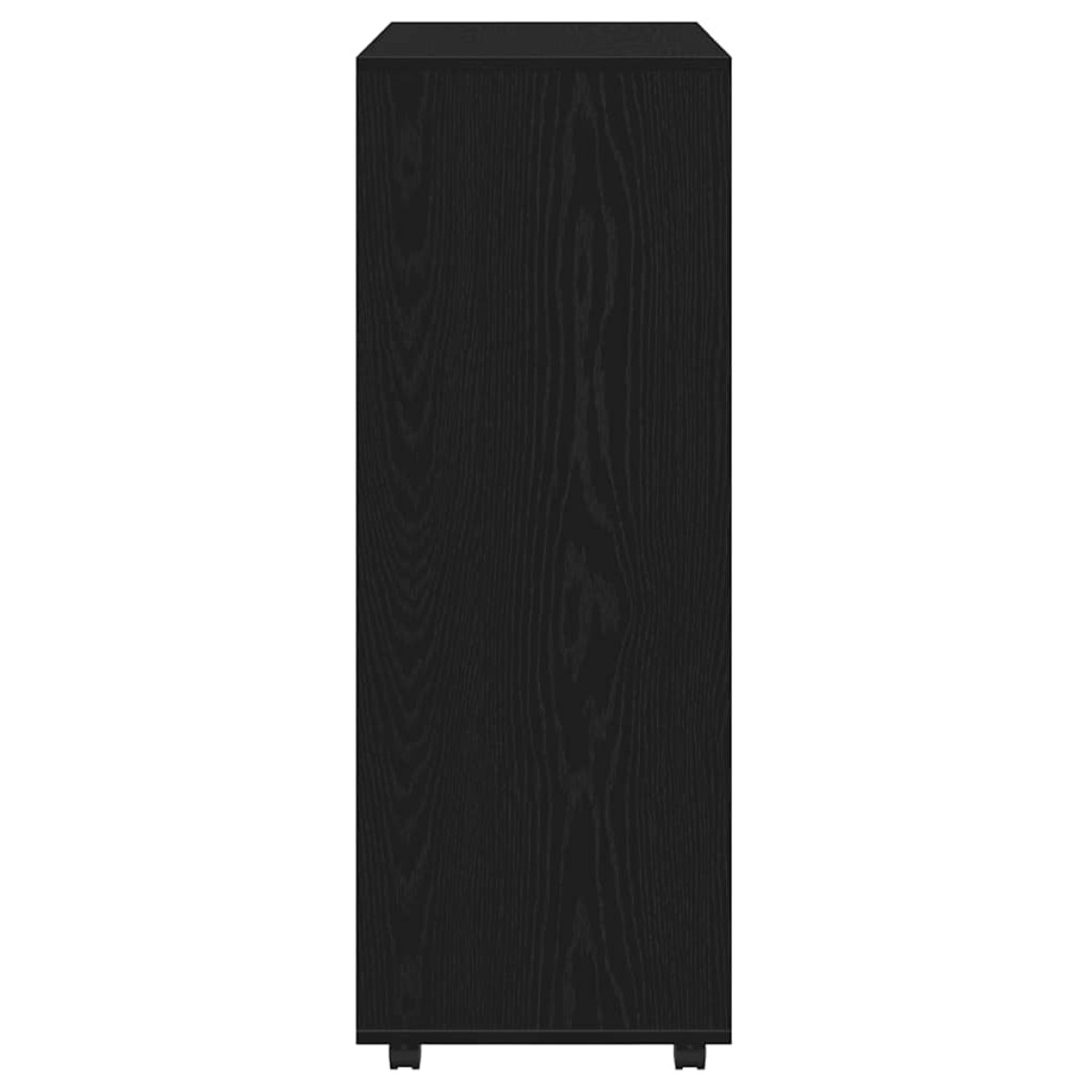 vidaXL Ντουλάπα Μαύρη Δρυς 80x40x110 εκ. από Τεχνητό Ξύλο