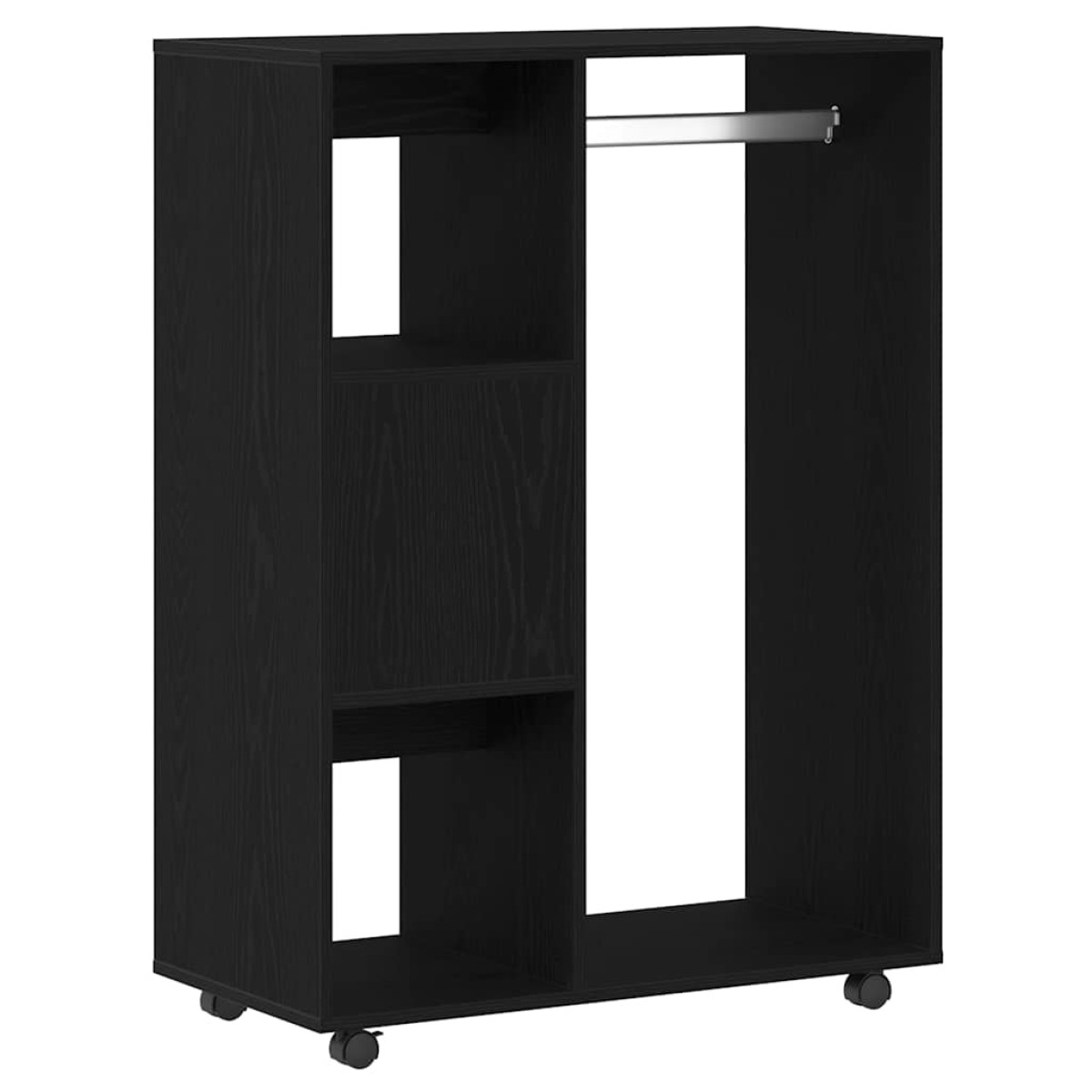 vidaXL Ντουλάπα Μαύρη Δρυς 80x40x110 εκ. από Τεχνητό Ξύλο