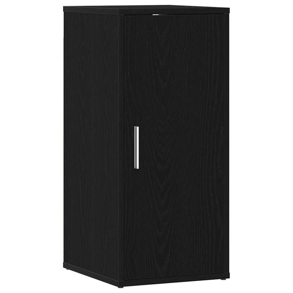 vidaXL Παπουτσοθήκη Μαύρη βελανιδιά 32x35x70 εκ. Επεξεργασμένο Ξύλο