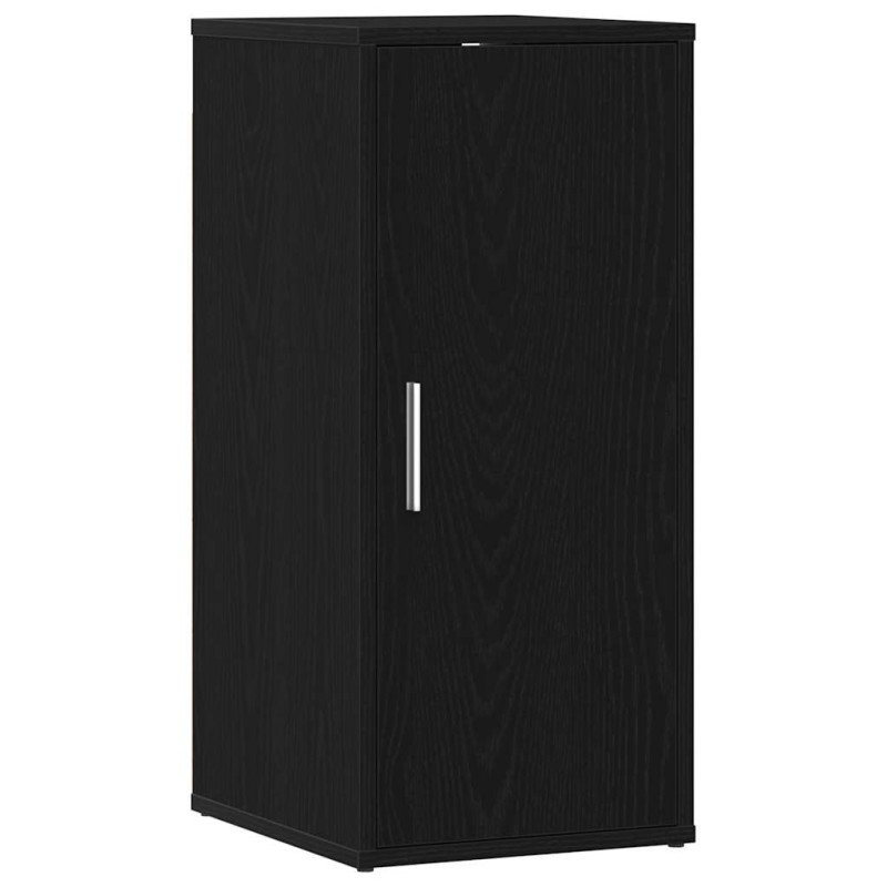 vidaXL Παπουτσοθήκη Μαύρη βελανιδιά 32x35x70 εκ. Επεξεργασμένο Ξύλο
