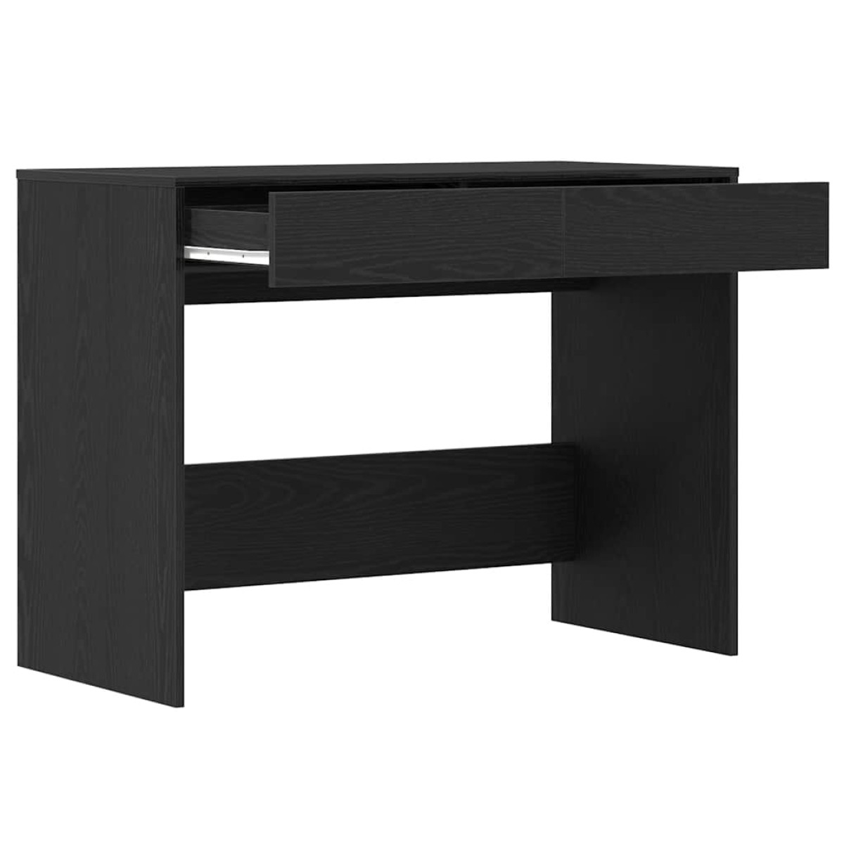 vidaXL Γραφείο Μαύρη Δρυς 101 x 50 x 76,5 εκ. από Τεχνητό Ξύλο