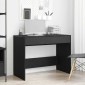 vidaXL Γραφείο Μαύρη Δρυς 101 x 50 x 76,5 εκ. από Τεχνητό Ξύλο