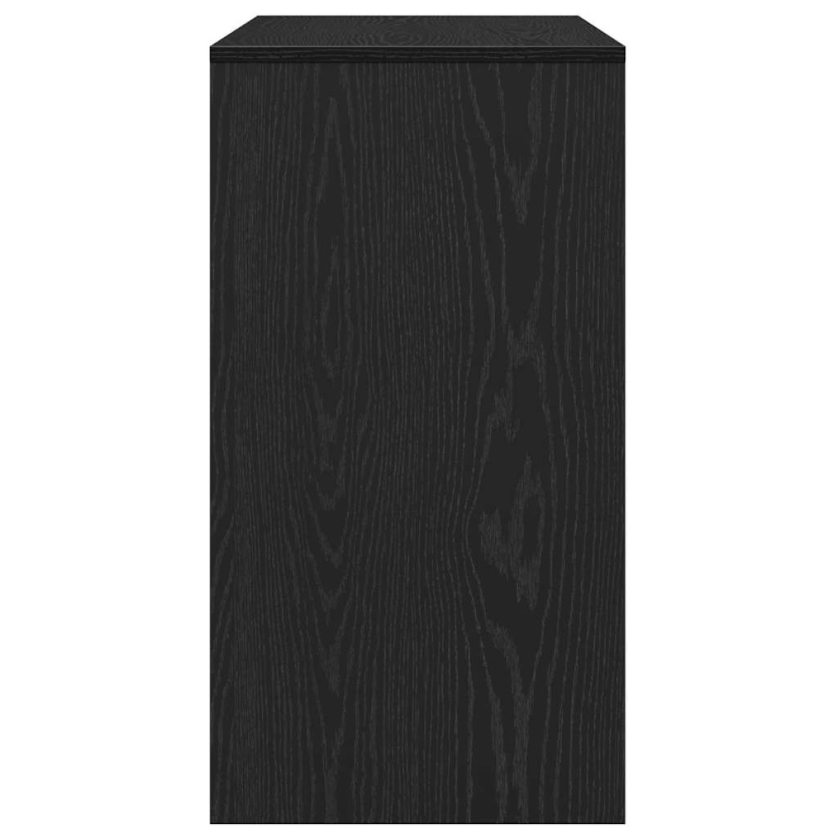 vidaXL Κονσόλα Τραπεζιού Μαύρη Δρυς 89 x 41 x 76,5 εκ. από Τεχνητό Ξύλο