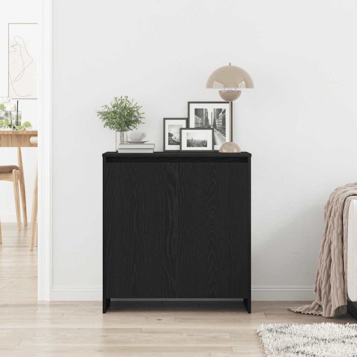 vidaXL Μπουφές Μαύρης Δρυός 70x41x75 εκ. από Τεχνητό Ξύλο