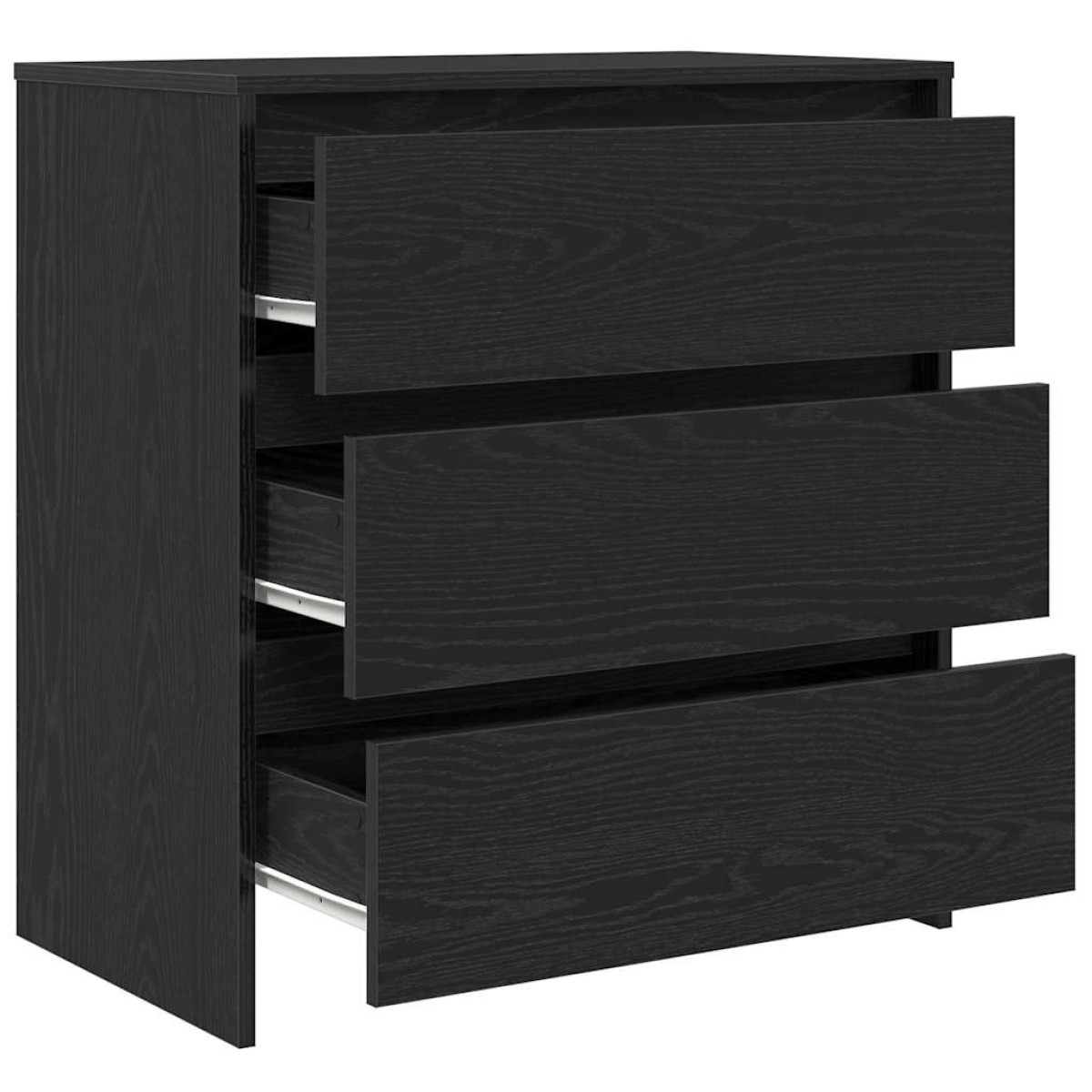 vidaXL Μπουφές Μαύρης Δρυός 70x41x75 εκ. από Τεχνητό Ξύλο