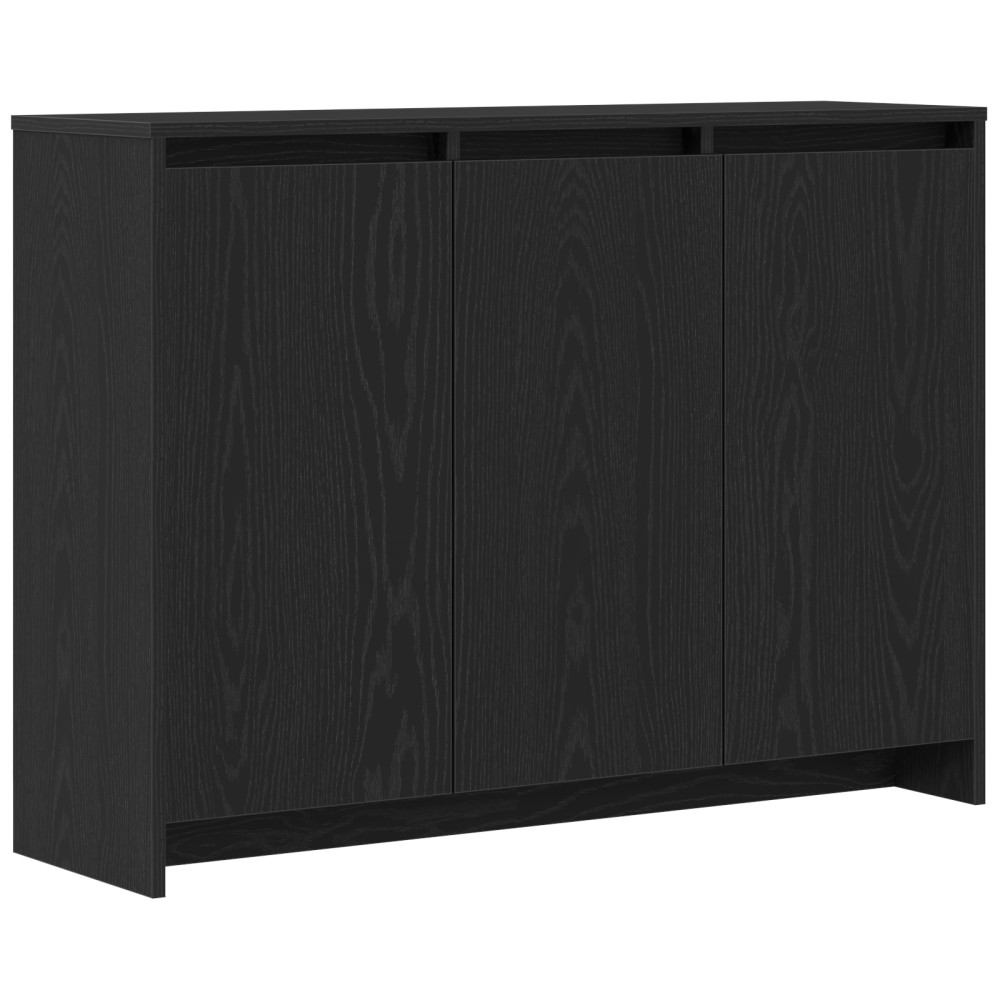vidaXL Πλαϊνό γραφείο Μαύρο 102 x 29.5 x 75 εκ Επεξεργασμένο ξύλο