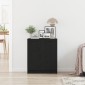 vidaXL Πλαϊνό γραφείο Μαύρη Οξυά 60 x 30 x 70 εκ. Επεξεργασμένο Ξύλο