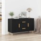 vidaXL Μπουφές Μαύρος Δρυς 100x36x60 εκ. από Τεχνητό Ξύλο