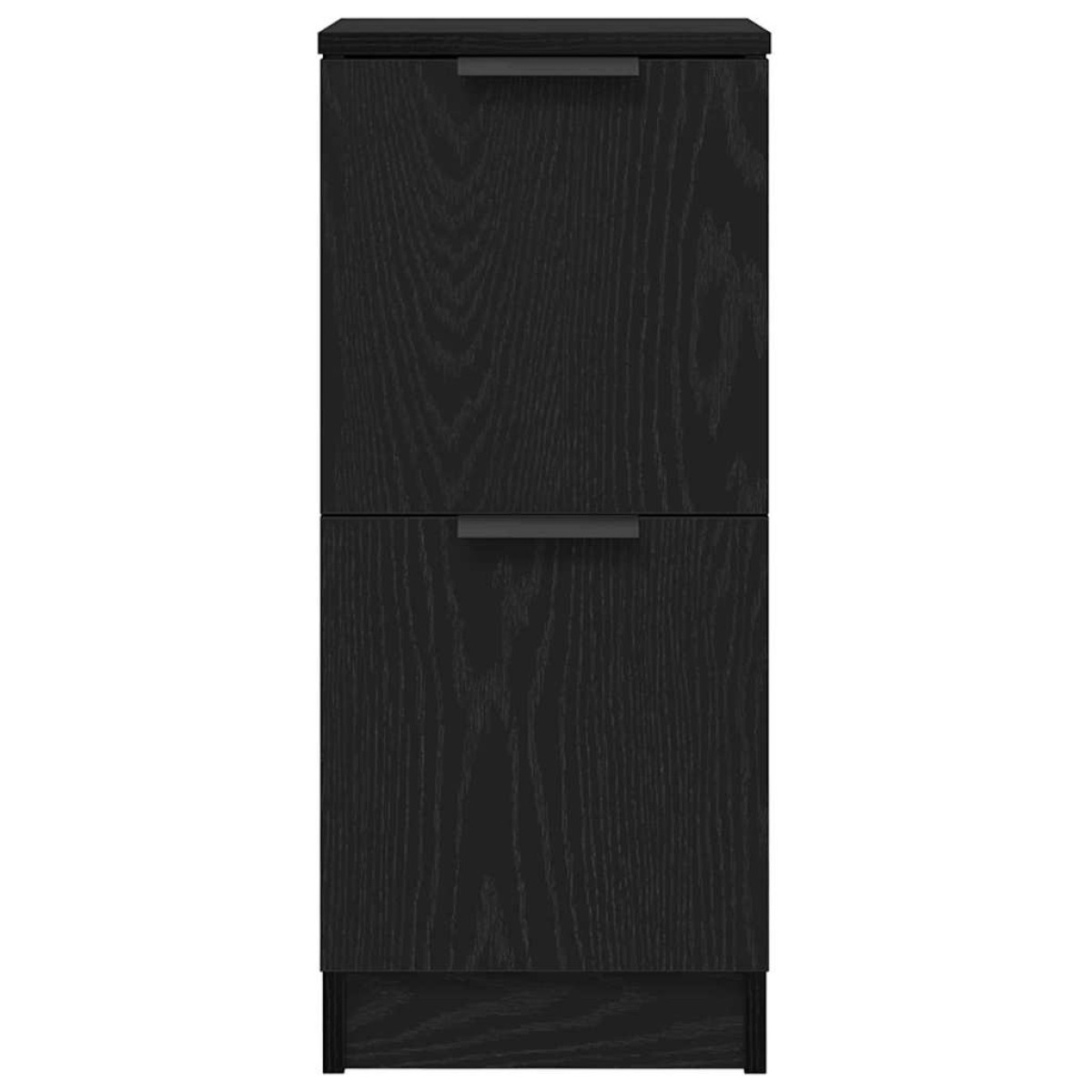 vidaXL Πλαϊνό γραφείο 2 τμχ. Μαύρη Οξυά 30 x 30 x 70 εκ.