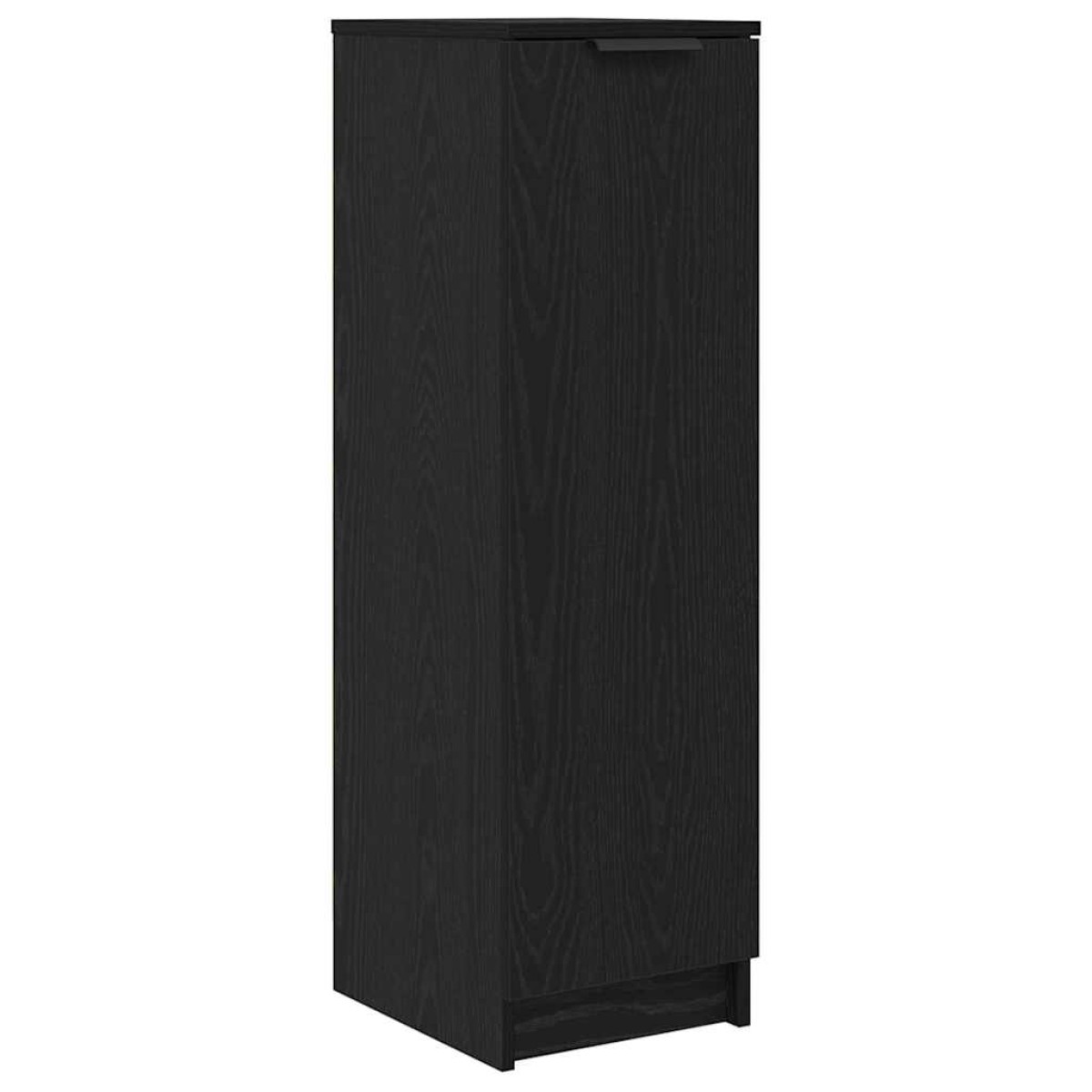 vidaXL Ντουλάπα Παπουτσιών με ράφι Μαύρη Οξυά 29,5 x 35 x 101 εκ.