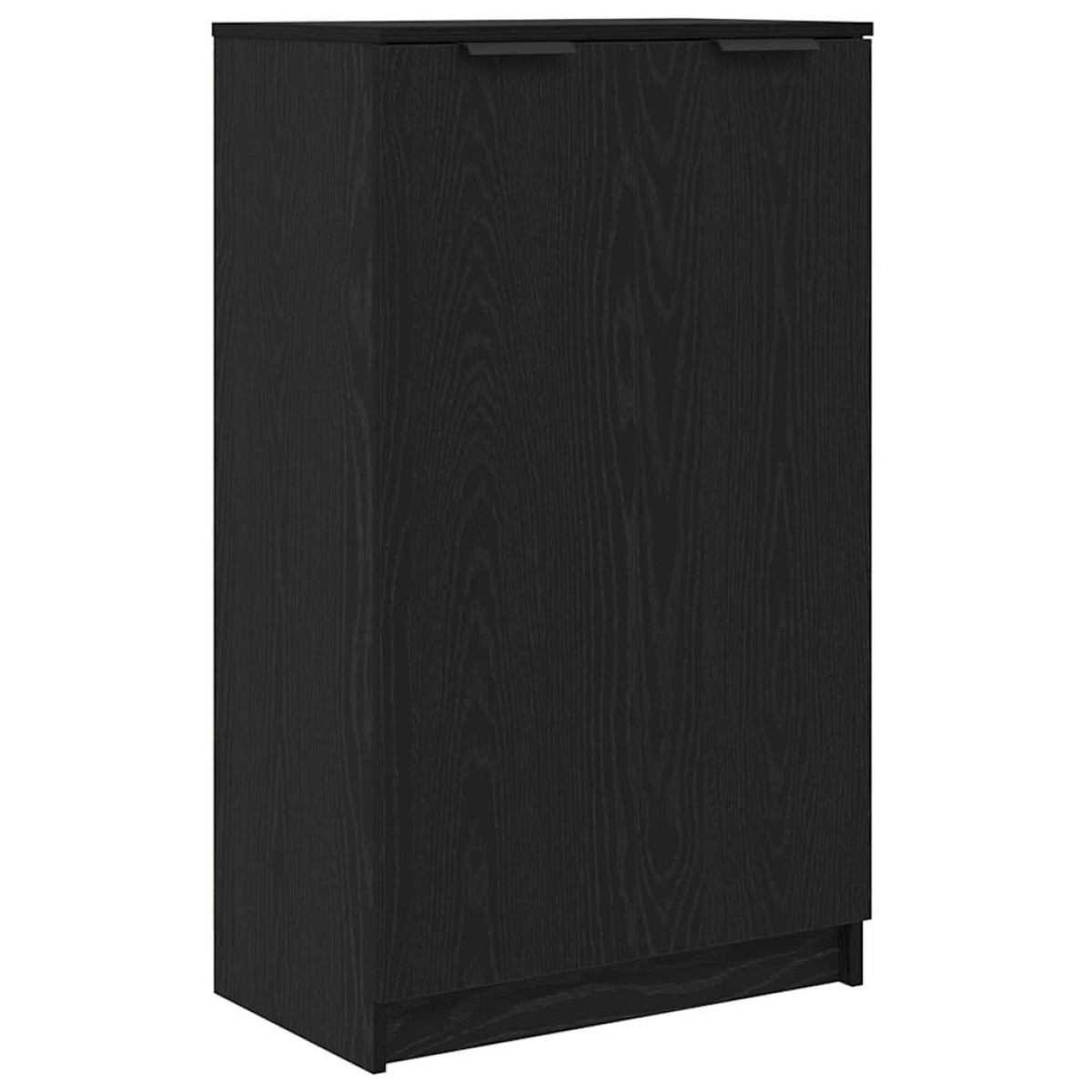 vidaXL Ντουλάπα Παπουτσιών με ράφι Μαύρη Οξυά 59 x 35 x 100 εκ