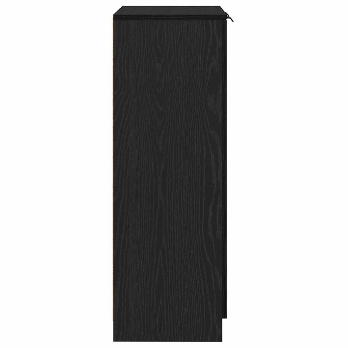 vidaXL Ντουλάπα Παπουτσιών με ράφι Μαύρη Οξυά 59 x 35 x 100 εκ