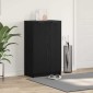 vidaXL Ντουλάπα Παπουτσιών με ράφι Μαύρη Οξυά 59 x 35 x 100 εκ