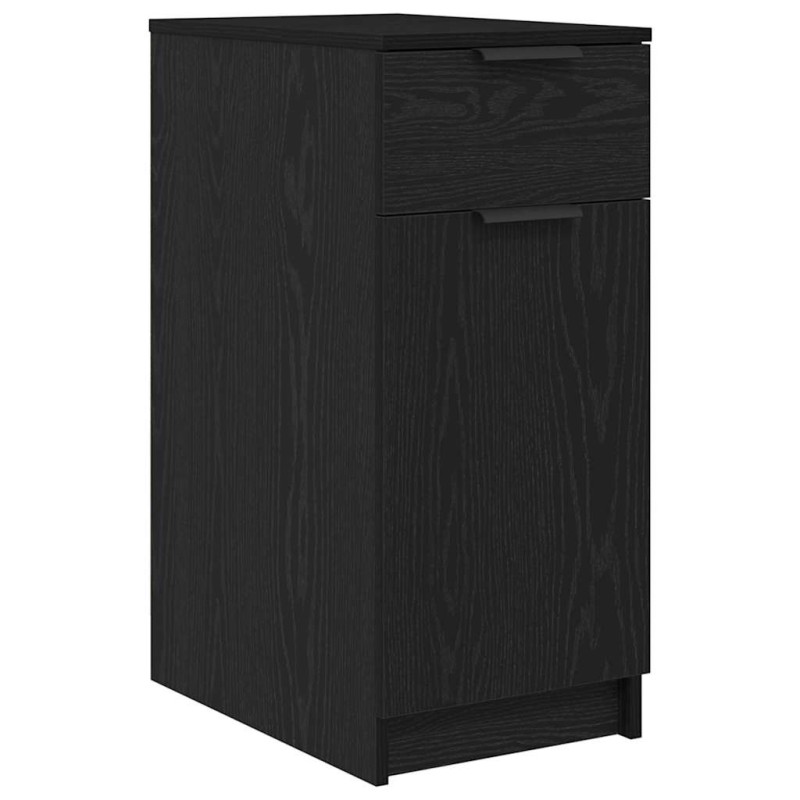 vidaXL Γραφείο Ντουλάπι 33 x 50 x 75 εκ. Επεξεργασμένο Ξύλο Μαύρη Οξυά