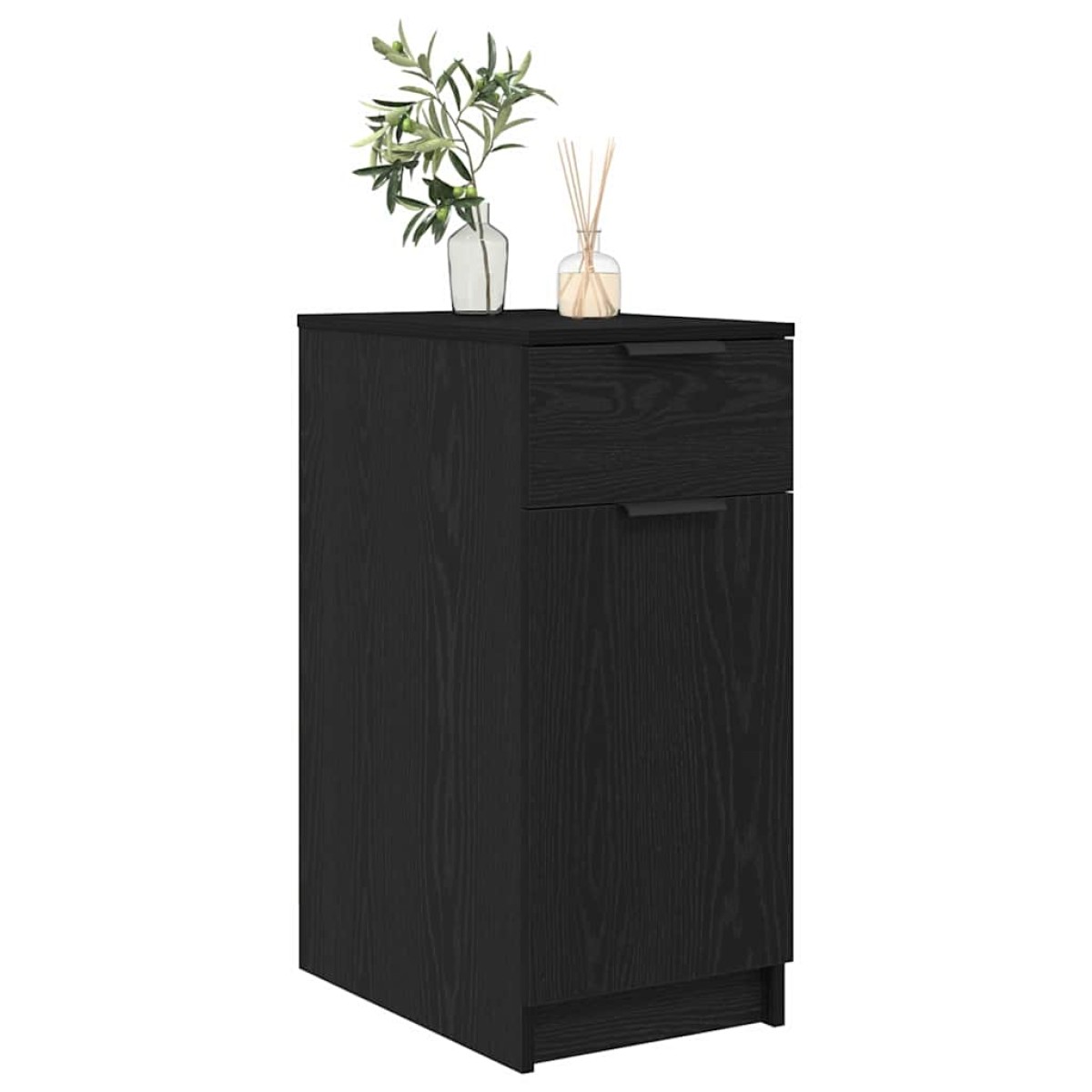 vidaXL Γραφείο Ντουλάπι 33 x 50 x 75 εκ. Επεξεργασμένο Ξύλο Μαύρη Οξυά
