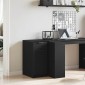 vidaXL Γραφείο Ντουλάπι 33 x 50 x 75 εκ. Επεξεργασμένο Ξύλο Μαύρη Οξυά