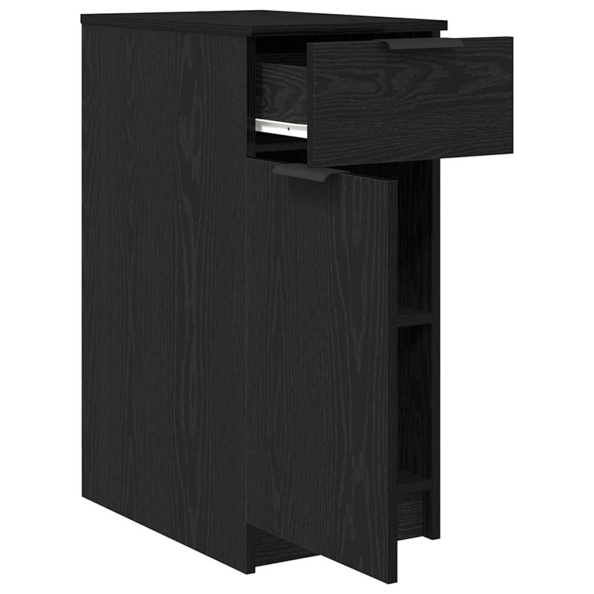 vidaXL Γραφείο Ντουλάπι 33 x 50 x 75 εκ. Επεξεργασμένο Ξύλο Μαύρη Οξυά