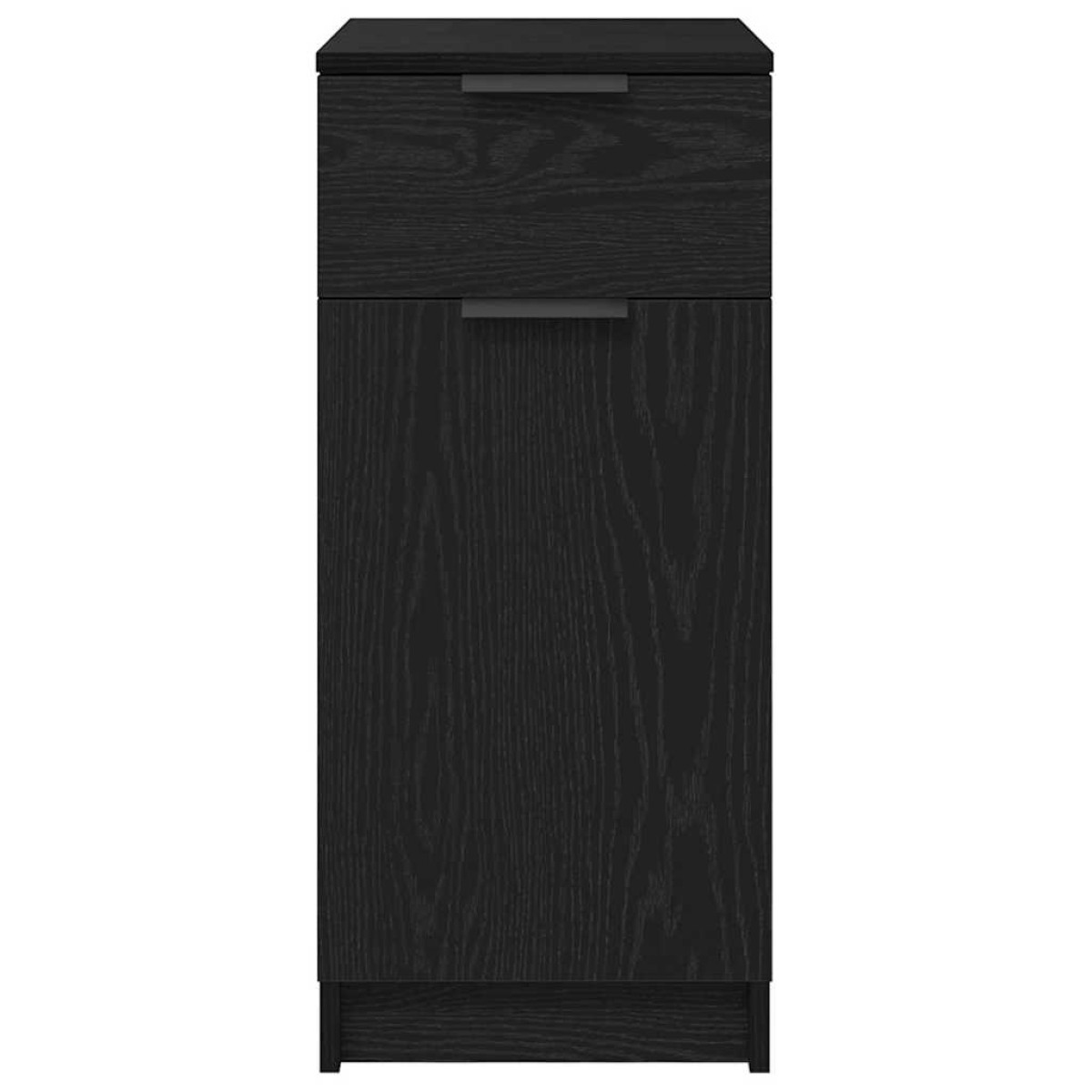 vidaXL Γραφείο Ντουλάπι 33 x 50 x 75 εκ. Επεξεργασμένο Ξύλο Μαύρη Οξυά