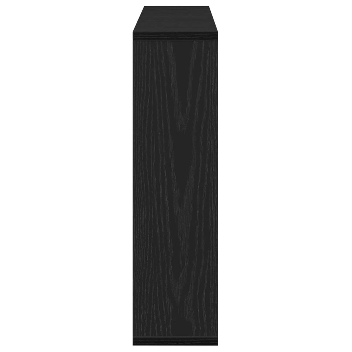 vidaXL Ντουλάπα Καθρέφτη Μαύρη Οξυά 76 x 15 x 55 εκ Επεξεργασμένο Ξύλο