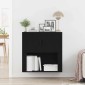 vidaXL Ντουλάπα Τοίχου Μαύρη Οξυά 80 x 33 x 80 εκ. Επεξεργασμένο Ξύλο