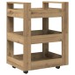vidaXL Καρότσι Κουζίνας Artisan Oak 60 x 45 x 80 εκ Επεξεργασμένο Ξύλο