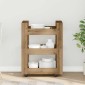 vidaXL Καρότσι Κουζίνας Artisan Oak 60 x 45 x 80 εκ Επεξεργασμένο Ξύλο