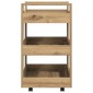 vidaXL Καρότσι Κουζίνας Artisan Oak 60 x 45 x 80 εκ Επεξεργασμένο Ξύλο