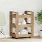 vidaXL Καρότσι Κουζίνας Artisan Oak 60 x 45 x 80 εκ Επεξεργασμένο Ξύλο