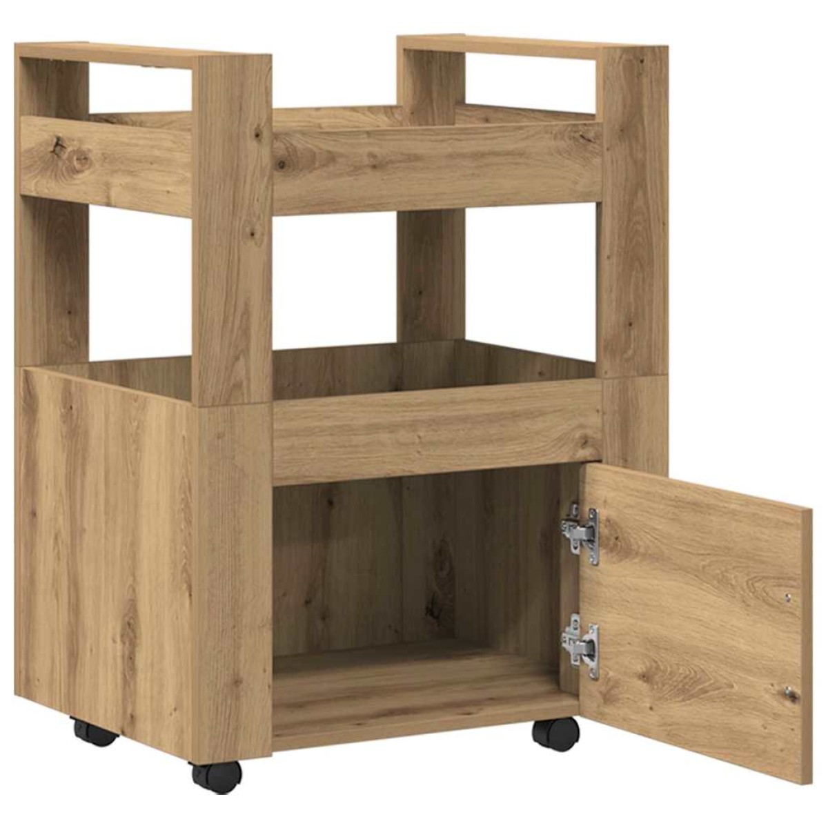 vidaXL Καρότσι Κουζίνας artisan δρυς 60 x 45 x 80 εκ