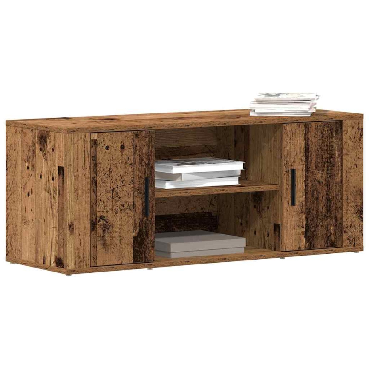 vidaXL Ντουλάπι TV 100 x 35 x 40 εκ Παλαιό ξύλο Επεξεργασμένο ξύλο