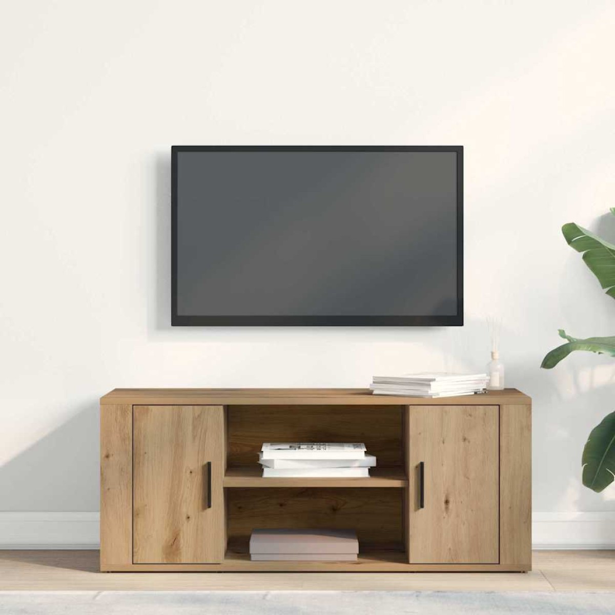 vidaXL Ντουλάπι TV 100 x 35 x 40 εκ artisan δρυς Επεξεργασμένο ξύλο