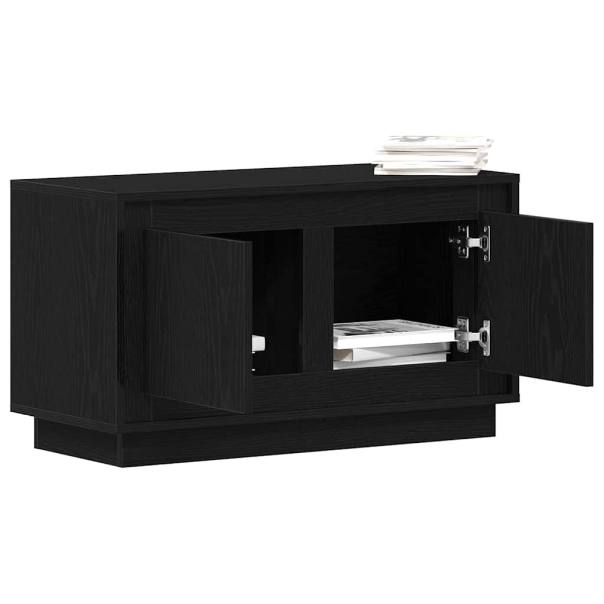 vidaXL Ντουλάπι TV 80 x 35 x 45 cm Μαύρη δρυς Επεξεργασμένο ξύλο