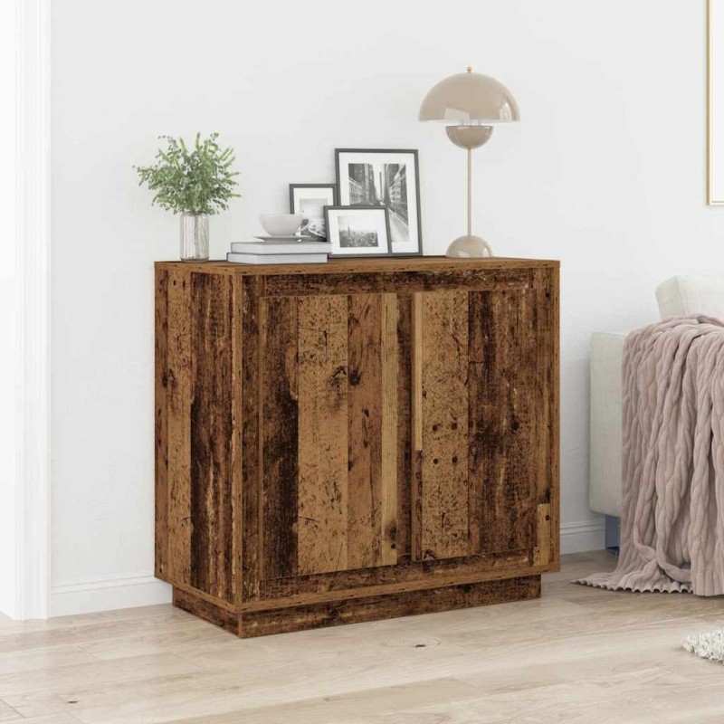 vidaXL Πλαϊνό γραφείο Παλιό ξύλο 80 x 40 x 75 εκ. Επεξεργασμένο Ξύλο