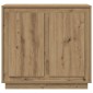 vidaXL Πλαϊνό γραφείο Artisan Oak 80 x 40 x 75 εκ. Επεξεργασμένο Ξύλο